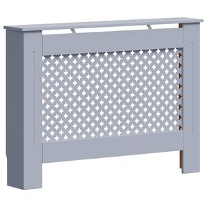 vidaXL Cobertura de radiador 112x19x81,5 cm MDF antracite