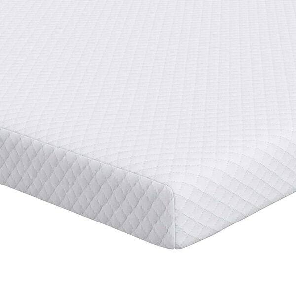 vidaXL Topper de Colch&atilde;o Branco 100 x 200 cm Tecido Jacquard