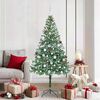 vidaXL &Aacute;rvore de Natal Artificial com 300 LEDs Verde 180 cm PVC e A&ccedil;o
