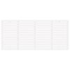 vidaXL Cabeceira de parede 186x3x91,5 madeira de pinho maci&ccedil;a branco