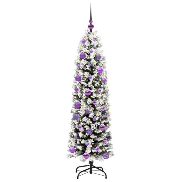 vidaXL &Aacute;rvore de Natal Artificial Verde 150 cm PVC e A&ccedil;o e Pl&aacute;stico