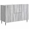 vidaXL Buffet Sonoma Cinzento 89 x 34,5 x 62 cm Derivados de Madeira