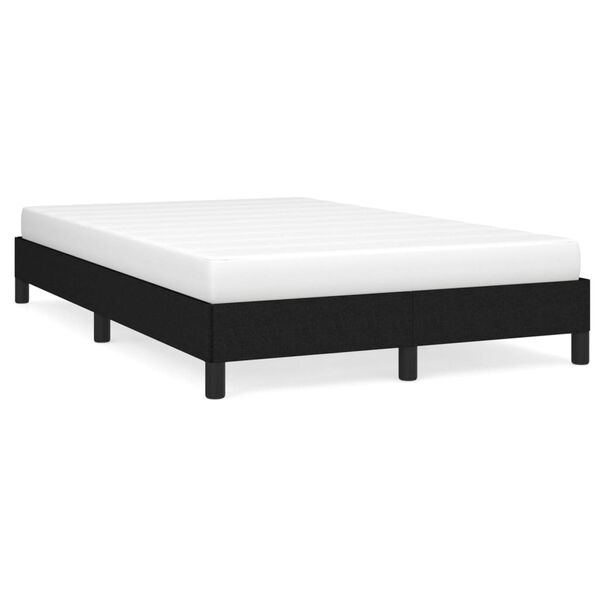 vidaXL Estrutura de cama sem colchão preto 120x190 cm tecido