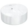 vidaXL Lavat&oacute;rio redondo 40x14,5 cm cer&acirc;mica branco