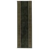 vidaXL Tapete Runner FLORNES Tecido Verde PP 7 mm