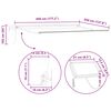 vidaXL Estrutura de Toldo Manual com LEDs Branco 4,5 &times; 3,5 m Alum&iacute;nio