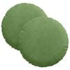 vidaXL Almofadas de Assento 2 unid. Veludo Verde Claro &Oslash;30 x 13 cm