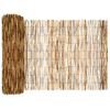 vidaXL Cerca para Jardim Carbonizado 500 x 80 cm Junco