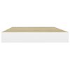 vidaXL Prateleiras de parede 4 pcs 40x23x3,8 cm MDF carvalho e branco