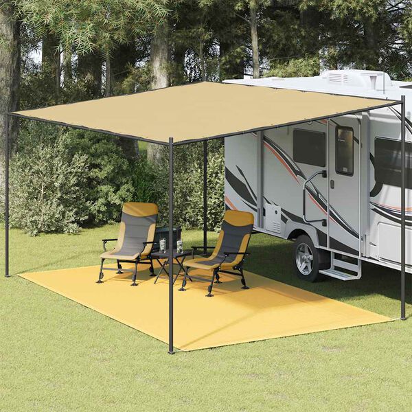 vidaXL Tapete de campismo para tenda 300x600 cm bege