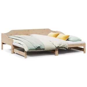 vidaXL Sof&aacute;-cama com gavet&atilde;o 90x190 cm madeira de pinho maci&ccedil;a