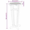 vidaXL Mesa de bar para jardim Ø60x105 cm madeira de acácia maciça