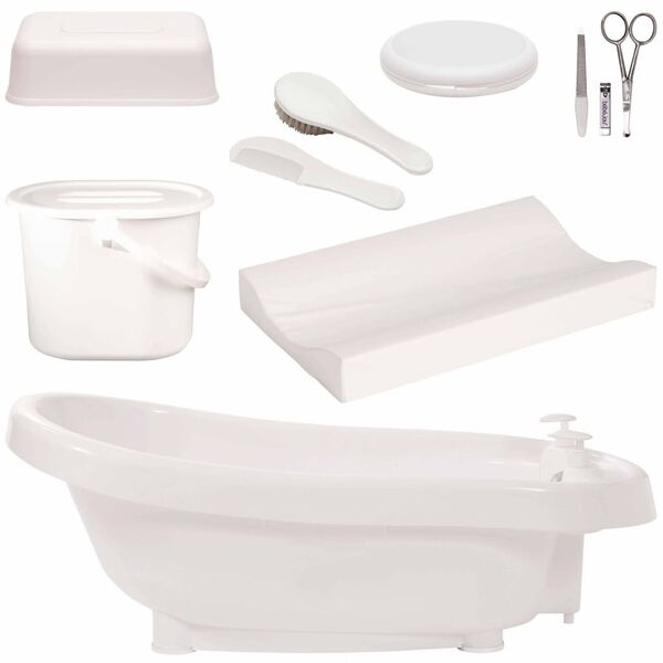B&eacute;b&eacute;-Jou Conjunto de banho t&eacute;rmico Deluxe Click branco 499601