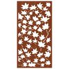 vidaXL Decora&ccedil;&atilde;o p/ muro jardim 105x55 cm a&ccedil;o corten design folha &aacute;cer