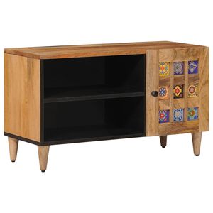 vidaXL Gabinete para TV com armazenamento Natural 80 x 33 x 46 cm