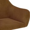 vidaXL Cadeira de baloi&ccedil;o veludo castanho