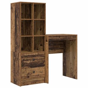 vidaXL Mesa Madeira antiga 105,5 x 34 x 127 cm 2 unid.