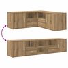 vidaXL Arm&aacute;rio canto 200x40x45 cm derivados madeira carvalho artisiano