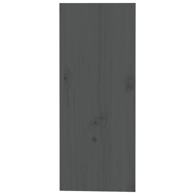 vidaXL Garrafeira 62x25x62 cm madeira de pinho maciça cinzento