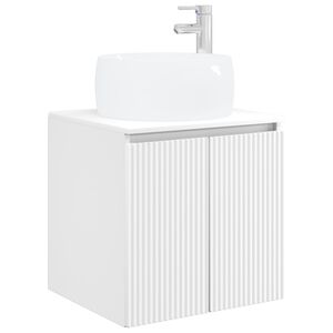 vidaXL Vaidade com Pia Suspensa Branco 49,5 x 44,5 x 66 cm