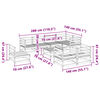 vidaXL 9 pcs conjunto sof&aacute;s jardim madeira abeto-de-douglas