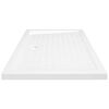 vidaXL Base de chuveiro com pontos 70x100x4 cm ABS branco
