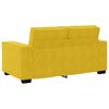 vidaXL Sofá de 2 lugares veludo 120 cm amarelo