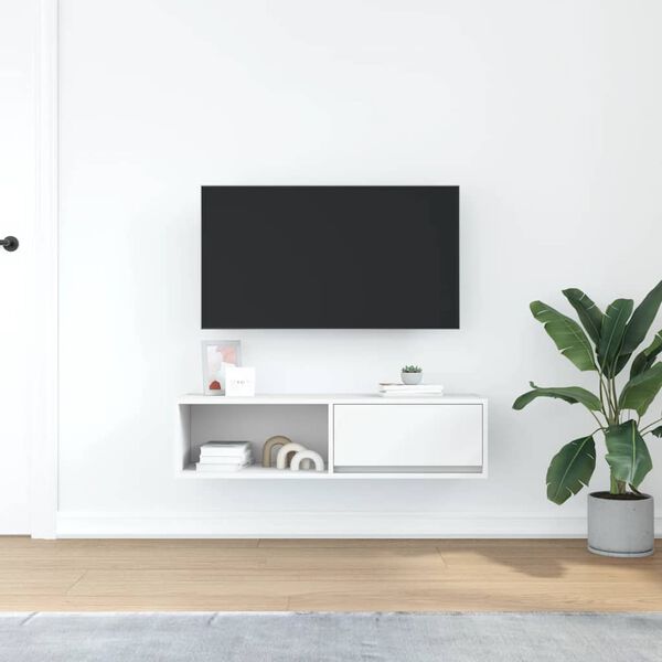 vidaXL M&oacute;vel de TV 100x31x25,5 cm derivados de madeira branco