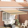 vidaXL Toldo Retr&aacute;til Multicolor 350 x 250 cm Tecido e Alum&iacute;nio