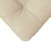 vidaXL Almofadas de Assento 4 pcs Creme 45 x 45 x 12 cm tecido