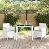 vidaXL Cadeira de Jardim 2 pcs Branco 53 x 49 x 85 cm Polipropileno
