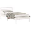 vidaXL Estrutura da Cama Branco 90 x 210 cm Madeira de Pinheiro S&oacute;lida