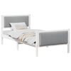 vidaXL Estrutura da Cama Cinzento-claro 90 x 190 cm tecido