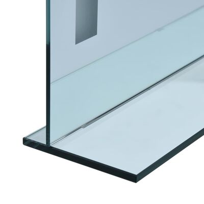 vidaXL Espelho de parede LED c/ prateleira para casa de banho 60x80 cm