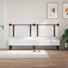 vidaXL Cabeceira Suspensa Liso Branco 210 x 55 x 5 cm PU Antigo