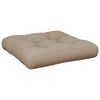 vidaXL Almofad&atilde;o sof&aacute; de paletes 50x50x12 cm tecido cinza-acastanhado