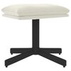 vidaXL Apoio de p&eacute;s 60x60x36 cm veludo branco nata