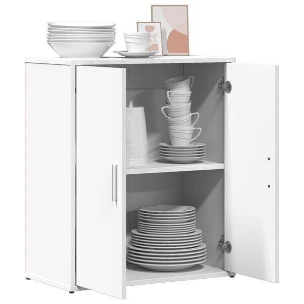 vidaXL Aparador 60x31x70 cm derivados de madeira branco