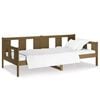 vidaXL Sof&aacute;-cama 90x190 cm madeira de pinho maci&ccedil;a castanho mel