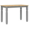vidaXL Mesa de jantar Corona 112x60x75 cm madeira pinho maci&ccedil;a cinza