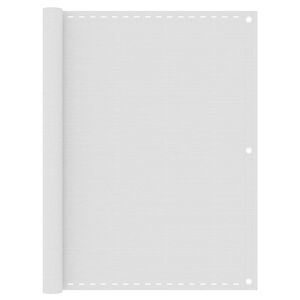 vidaXL Tela de varanda 120x500 cm PEAD branco