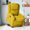 vidaXL Poltrona massagens reclin. elevat&oacute;ria el&eacute;trica veludo amarelo
