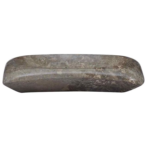 vidaXL Lavatório 50x35x10 cm mármore cinzento