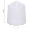 vidaXL Velas pequenas LED sem chama 12 pcs branco quente