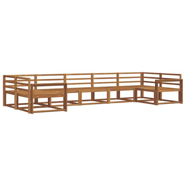 vidaXL Conjunto de Sof&aacute;s para Exterior 7 pcs Natural