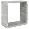 vidaXL Prateleiras parede forma de cubo 4 pcs 30x15x30cm cinza cimento