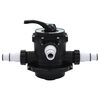 vidaXL Válvula multiportas para filtro de areia ABS 38 mm 6-vias