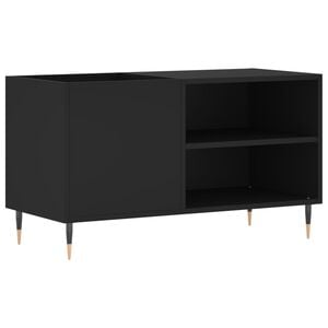 vidaXL Arm&aacute;rio para discos 85x38x48 cm derivados de madeira preto