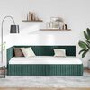 vidaXL Estrutura de Cama de Canto Verde Escuro 100 cm x 200 cm Veludo