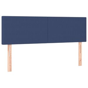 vidaXL Cabeceiras azul 144x5x78/88 cm tecido